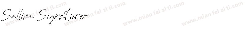 Sallim Signature字体转换